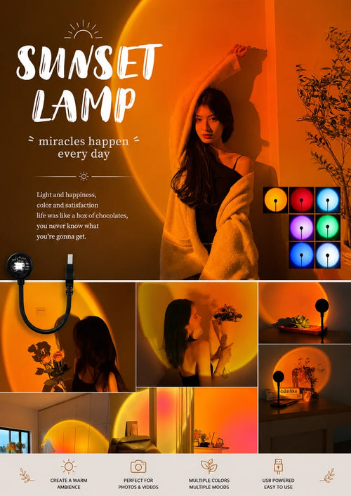 Sunset Lamp Projection Light