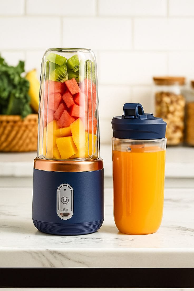 Portable Smoothie Blender™ – 450ML Cordless Juicer